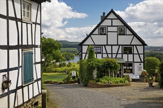 Half-timbered house, called Puetterkuhle, in an idyllic location in Volmarstein, a district of