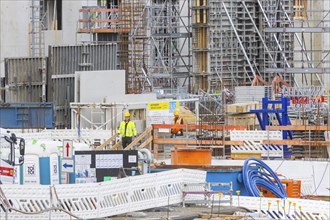 Infineon extension construction site in Dresden, Dresden, Saxony, Germany, Europe