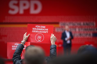 SPD rally for the European elections with Federal Chancellor Olaf Scholz. Leipzig, 01.06.2024. For