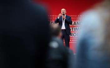 SPD rally for the European elections with Federal Chancellor Olaf Scholz. Leipzig, 01.06.2024