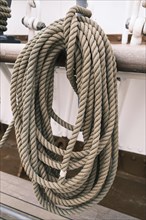 Old sailing ship in the Hamburg Harbour Museum, Hanseatic City of Hamburg, Germany, Europe