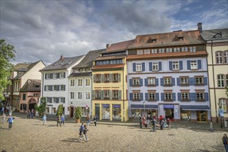Old buildings, commercial buildings, Augustinerplatz, Gerberau, Old Town, Freiburg im Breisgau,