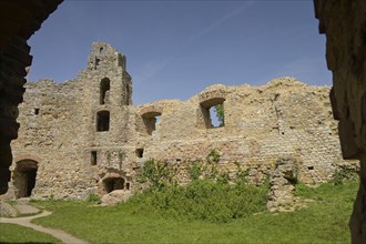 Castle ruins, Staufen im Breisgau, Baden-Wuerttemberg, Germany, Europe
