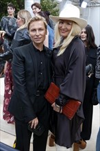 Dawid Tomaszewski and Sandra Hansen (designer, Lemanja) at the German premiere of Becoming Karl
