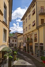 Historic old town centre of Castelnuovo di Garfagnana, Castelnuovo, Lucca, Tuscany, Italy, Southern