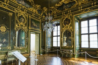 Green Room, Wuerzburg Residence, UNESCO World Heritage Site, Wuerzburg, Lower Franconia, Franconia,