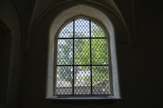 Window, Burgkloster as part of the European Hanseatic Museum, An der Untertrave, Luebeck,
