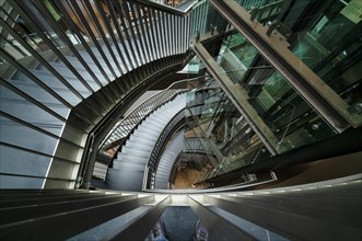 Petersbogen, stairs, staircase, lift, escalator, shopping arcade, mall, shopping centre, shopping