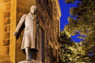 Heinrich Friedrich Karl Reichsfreiherr vom und zum Stein, statue at the town hall in Wetter (Ruhr),