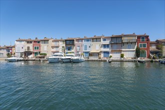 The Colourful Houses, Maisons de colorees, Port Grimaud, Var, Provence-Alpes-Cote d Azur, France,