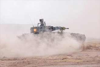 A Cougar infantry fighting vehicle, photographed during the NATO large-scale manoeuvre Steadfast
