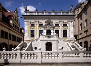 Old Stock Exchange, Trading Exchange, Naschmarkt, Leipzig, Saxony, Germany, Europe