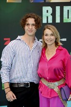 Tina Ruhland and son Jahvis Rahmoune at the Bad Boys, Ride or die Deutschland premiere in Berlin at
