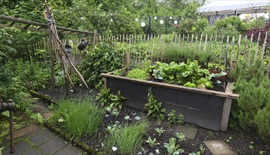 DEU. Germany, Iserlohn: This hobby gardener in Iserlohn maintains an extraordinary garden with