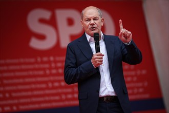 SPD rally for the European elections with Federal Chancellor Olaf Scholz. Leipzig, 01.06.2024