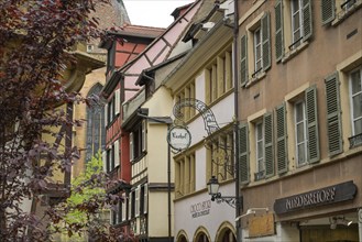 Old buildings, Rue Merciere, Old Town, Colmar, Alsace, France, Europe