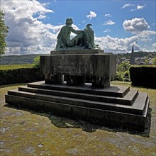 Memorial to the dead of the wars of 1866, 1870 and 1871, Volmarstein, Wetter (Ruhr), Ruhr area,