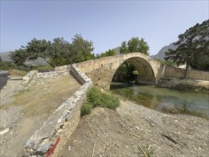 Historic classical arch bridge made of stone in Venetian architectural style Venetian Great Old