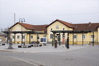 Main railway station, Neustrelitz, Mecklenburg-Vorpommern, Germany, Europe