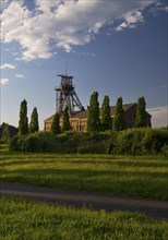 Gneisenau neighbourhood park with machine hall and Tomson-buck, Dortmund, Ruhr area, North