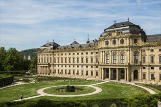 Wuerzburg Residence, UNESCO World Heritage Site, Wuerzburg, Lower Franconia, Franconia, Bavaria,