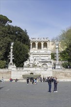Pincio terrace, Piazza del Popolo, Rome, Italy, Europe