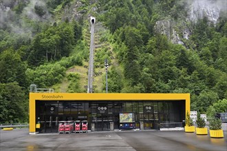 Stoosbahn funicular railway terminal, Schwyz, Switzerland, Europe
