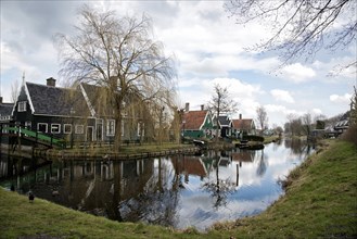 Historic buildings in Zaanse Schans, Holland