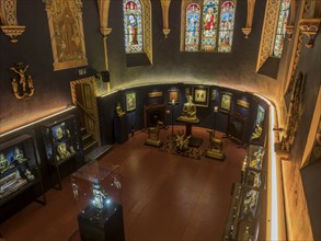 Tibet museum in Gruyeres, located in old chapel. Switzerland