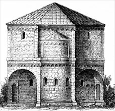 Double chapel at the imperial palace in Goslar, 11th century, Lower Saxony, Germany, church