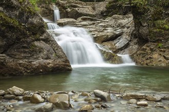 Waterfall in the Ostertaltobel, Allgäu, Germany, Europe