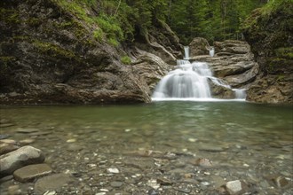 Waterfall in the Ostertaltobel, Allgäu, Germany, Europe