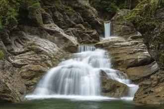 Waterfall in the Ostertaltobel, Allgäu, Germany, Europe