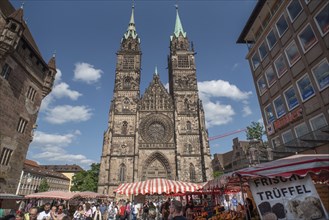 St Lorenz, Gothic church building, completed in 1477, Nuremberg, Middle Franconia, Bavaria,