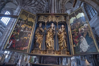 St Catherine's Altar by Michael Wolgemut, created 1485-90, St Lorenz, Nuremberg, Middle Franconia,