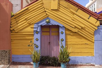 Colorful streets and scenic beaches of the Island Isla Mujeres located across the Gulf of Mexico, a