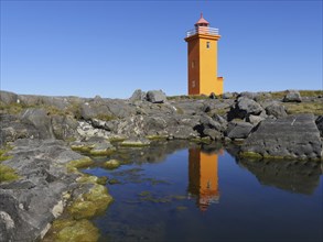 The Stafnesviti lighthouse in Stafnes on Reykjanes in Iceland, lighthouse