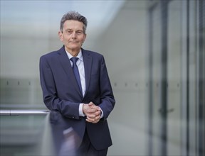 Rolf Mützenich, Chairman of the SPD parliamentary group in the Bundestag, poses for a photo in