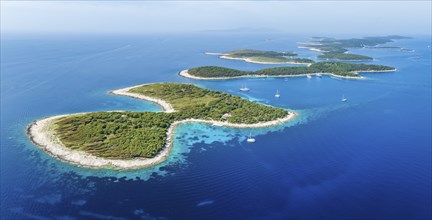 Pakleni or Paklinski Islands off the island of Hvar, Dalmatia, Croatia, Europe