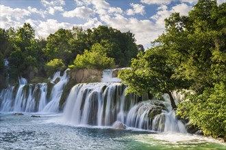 Krka Waterfall, Skradinski Buk, Krka National Park, Dalmatia, Croatia, Europe