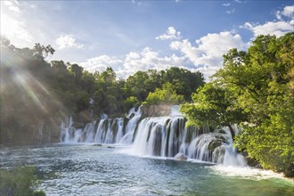 Krka Waterfall, Skradinski Buk, Krka National Park, Dalmatia, Croatia, Europe