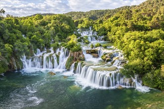 Krka Waterfall, Skradinski Buk, Krka National Park, Dalmatia, Croatia, Europe