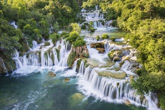 Krka Waterfall, Skradinski Buk, Krka National Park, Dalmatia, Croatia, Europe