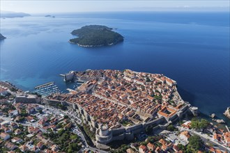 View of the old town centre of Dubrovnik, Croatia, Europe