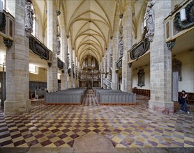 Wäldner organ in Halle Cathedral, Halle Cathedral, interior, Halle an der Saale, Saxony-Anhalt,