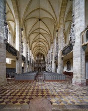 Wäldner organ in Halle Cathedral, Halle Cathedral, interior, Halle an der Saale, Saxony-Anhalt,