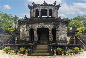 Shrine pavilion in Imperial Khai Dinh Tomb