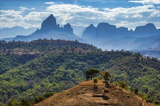Breathtaking african landscape of Ethiopia
