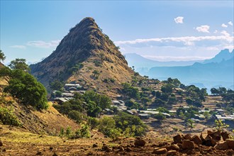 Breathtaking african landscape of Ethiopia