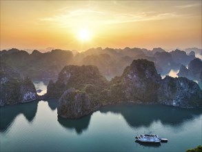 The rocks of Halong Bay, a UNESCO World Heritage Site